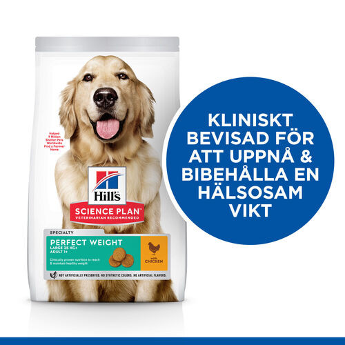 Hill's Adult Perfect Weight Large Breed hundfoder med kyckling