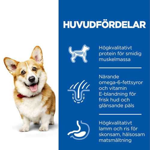 Hill's Adult Small & Mini hundfoder med lamm & ris