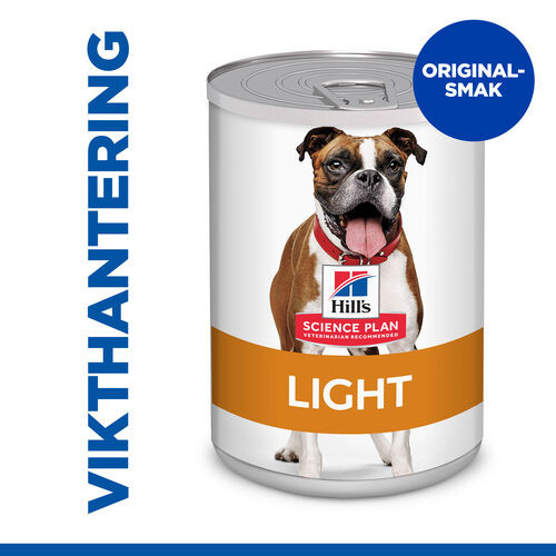 Hill's Adult Light våtfoder hund (burk 370 g)