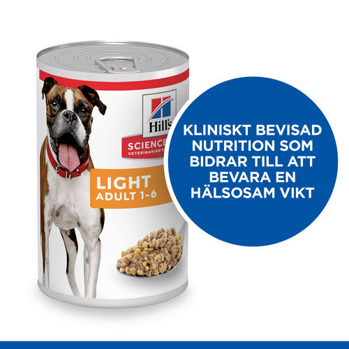 Hill's Adult Light våtfoder hund (burk 370 g)