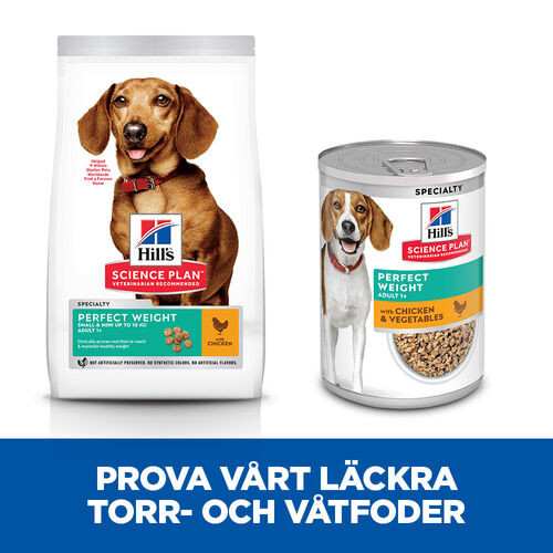 Hill's Adult Perfect Weight Small & Mini hundfoder med kyckling