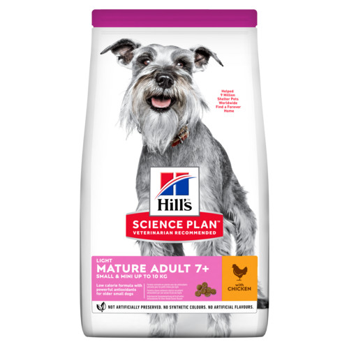 Hill's Mature Adult Light Small & Mini med kyckling hundfoder