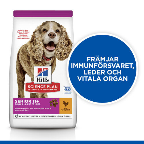 Hill's Senior Small & Mini hundfoder med kyckling