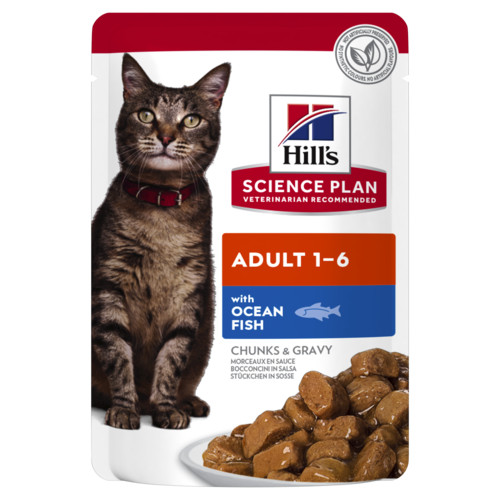 Hill's Adult våtfoder katt med havsfisk (påse)