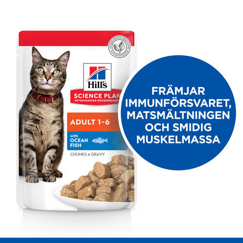 Hill's Adult våtfoder katt med havsfisk (påse)