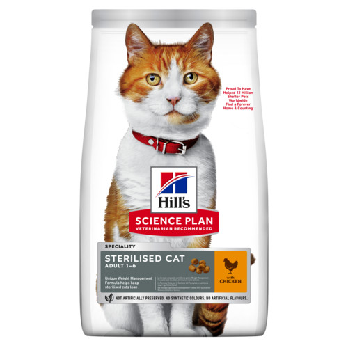 Hill's Adult Sterilised Cat kattfoder med kyckling