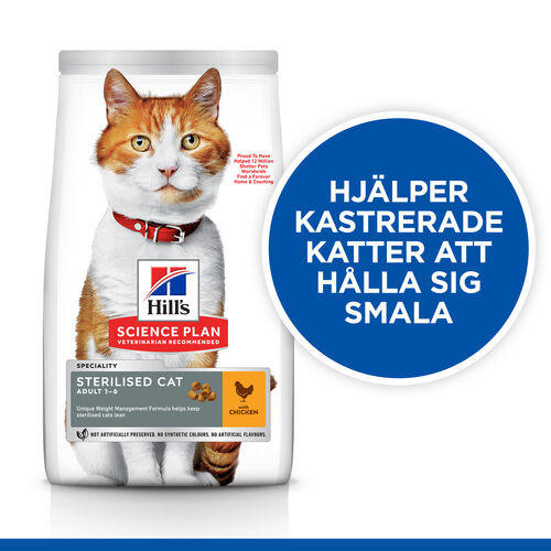 Hill's Adult Sterilised Cat kattfoder med kyckling