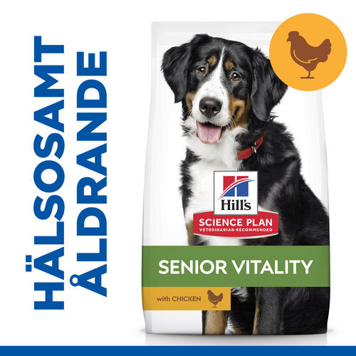 Hill's Mature Adult Senior Vitality Large Breed hundfoder med kyckling & ris