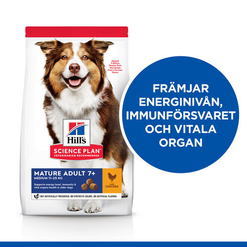 Hill's Mature Adult 7+ Medium mit Huhn Hundefutter