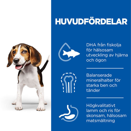 Hill's Puppy Medium hundfoder med lamm & ris