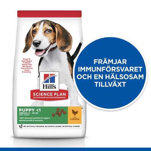 Hill's Puppy Medium mit Huhn Hundefutter