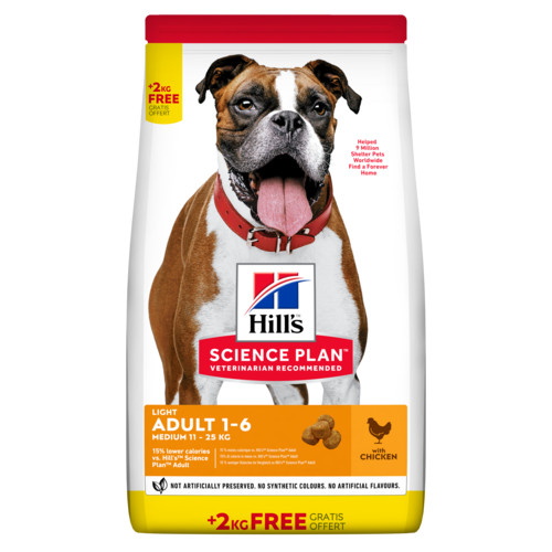 Hill's Adult Light Medium hundfoder med kyckling