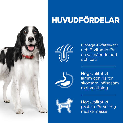 Hill's Adult Medium hundfoder med lamm och ris