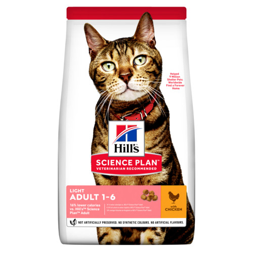 Hill's Adult Light kattfoder med kyckling
