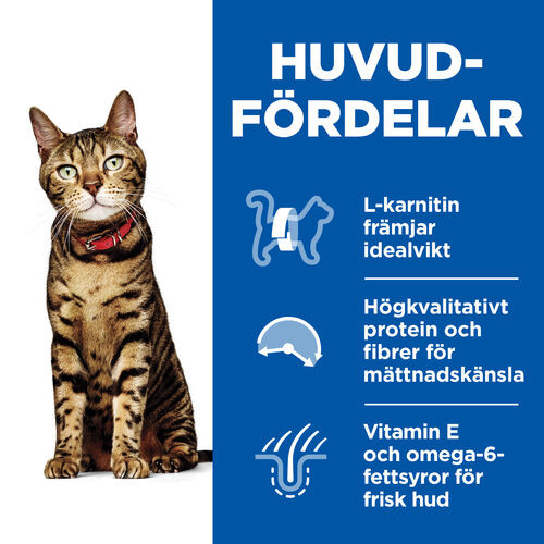 Hill's Adult Light kattfoder med kyckling