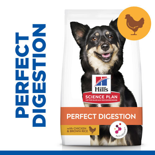 Hill's Adult Perfect Digestion Small & Mini hundfoder med kyckling & råris
