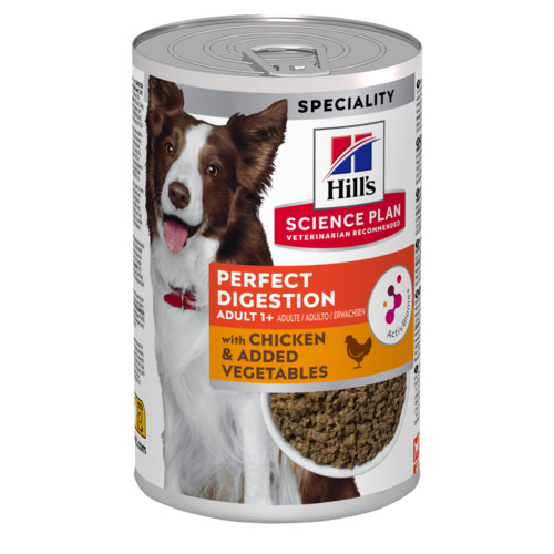 Hill's Adult Perfect Digestion mit Huhn Hunde-Nassfutter 363g Dosen