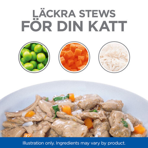 Hill's Healthy Cuisine Adult Sterilised Ragout mit Huhn & Gemüse, mit Lachs & Gemüse Multipack Katze