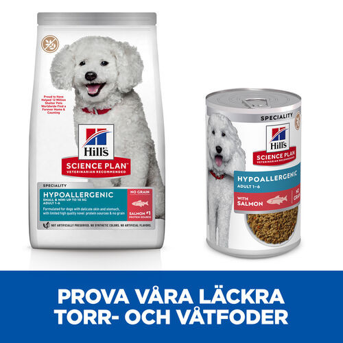 Hill's Adult Small & Mini Hypoallergenic Hundefutter mit Lachs