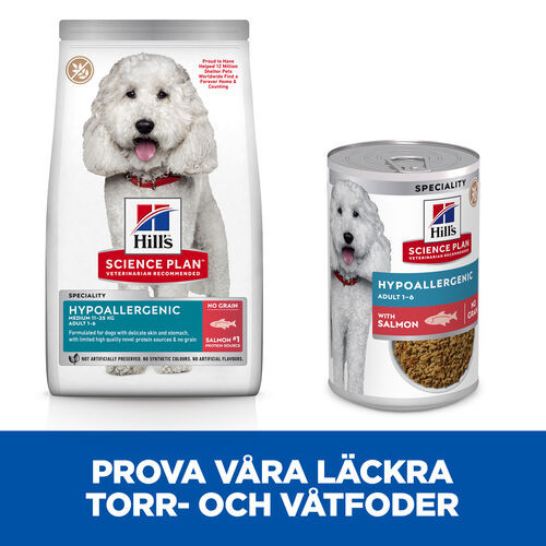 Hill's Adult Medium Hypoallergenic Hundefutter mit Lachs