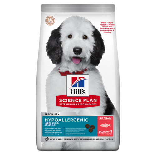 Hill's Adult Large Hypoallergenic hundfoder med lax