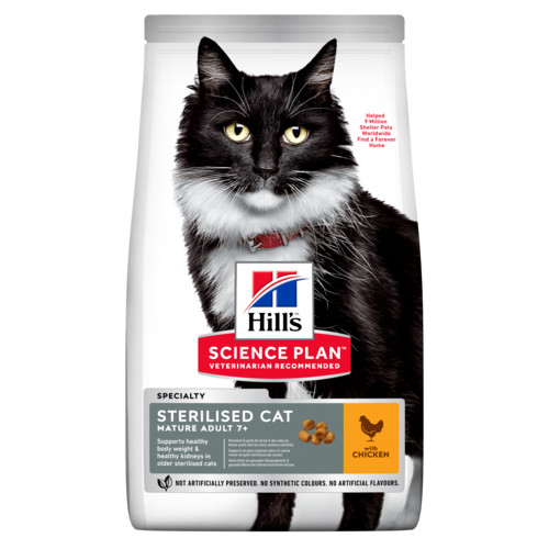 Hill's Mature Adult Sterilised Cat kattfoder med kyckling