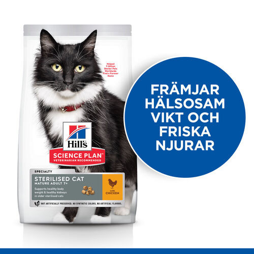 Hill's Mature Adult Sterilised Cat kattfoder med kyckling