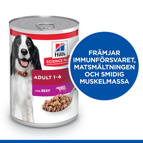 Hill's Adult våtfoder hund med nötkött  (burk)