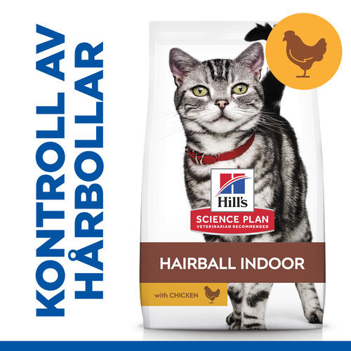 Hill's Adult Hairball Indoor kattfoder med kyckling