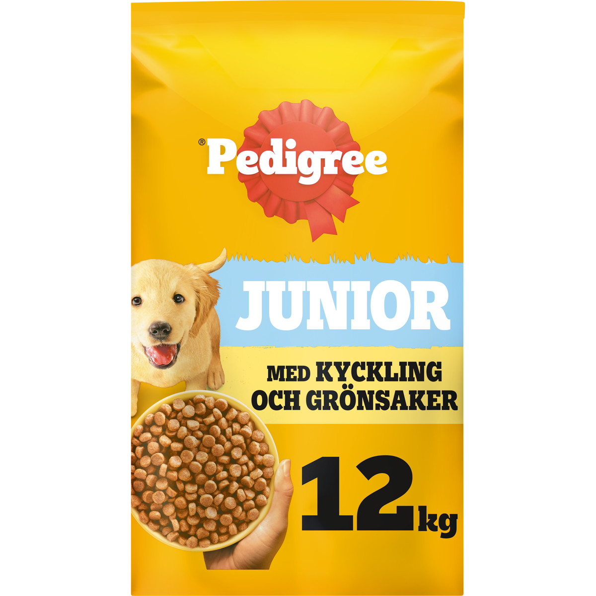 Pedigree Junior med fjäderfä och grönsaker hundfoder