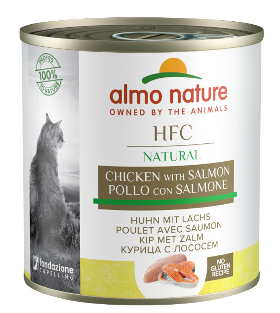 Almo Nature HFC Natural kyckling med lax våtfoder katt (280 g)