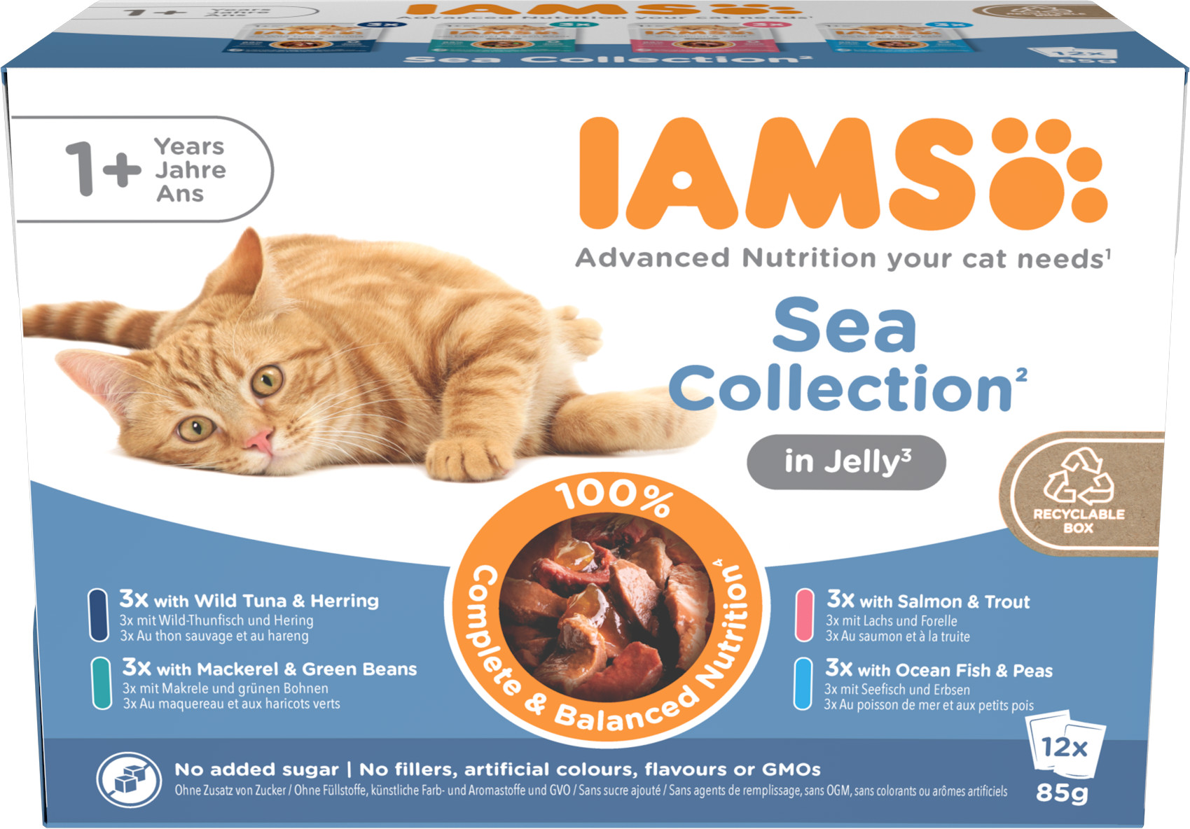 Iams Delights Adult Sea Collection våtfoder i jelly