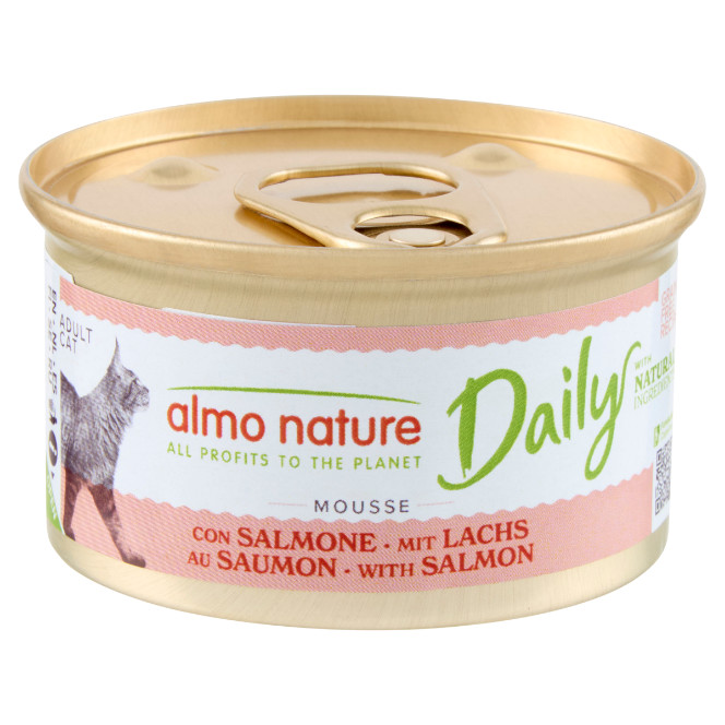 Almo Nature Daily Mousse med lax våtfoder katt (85 g)