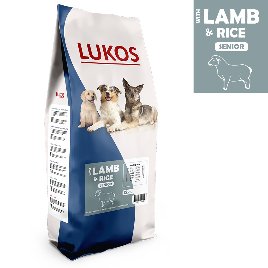 Lukos Senior met lam & rijst - premium hondenvoer