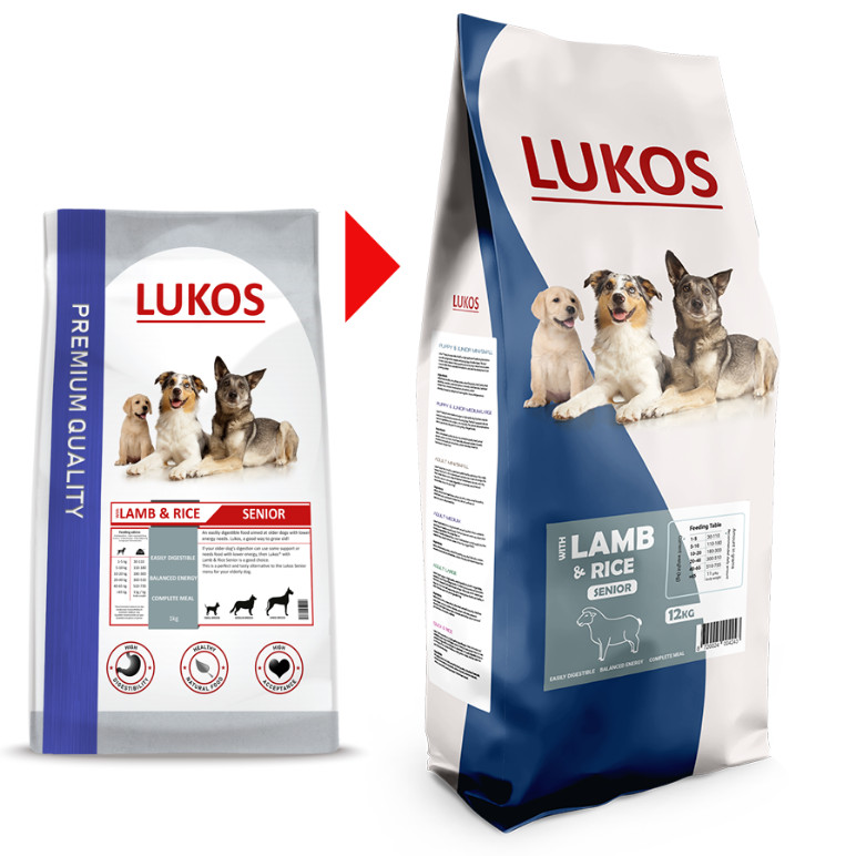 Lukos Senior met lam & rijst - premium hondenvoer