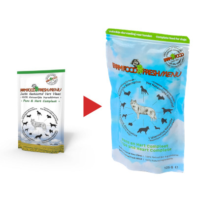 Farm Food Fresh Menu nötvom med hjärta våtfoder hund (påsar 125 g)