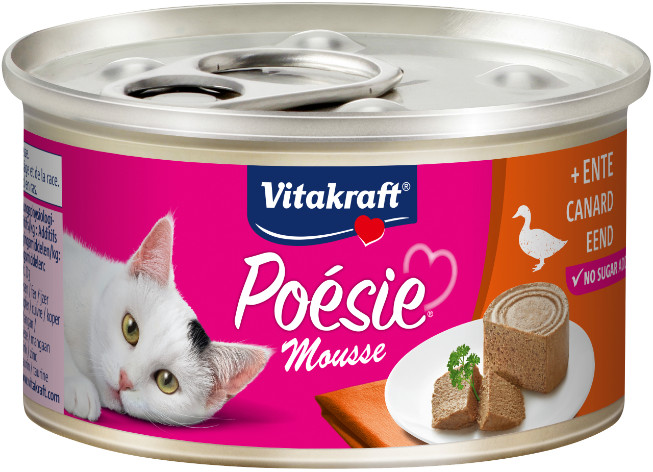 Vitakraft Poésie mousse met eend natvoer kat (12 x 85 g)