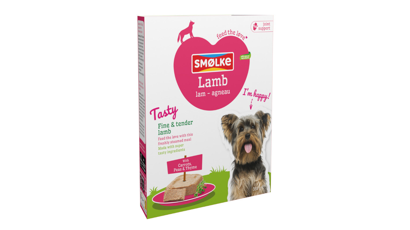 Smølke Tasty Lamb vers gestoomd lam nat hondenvoer