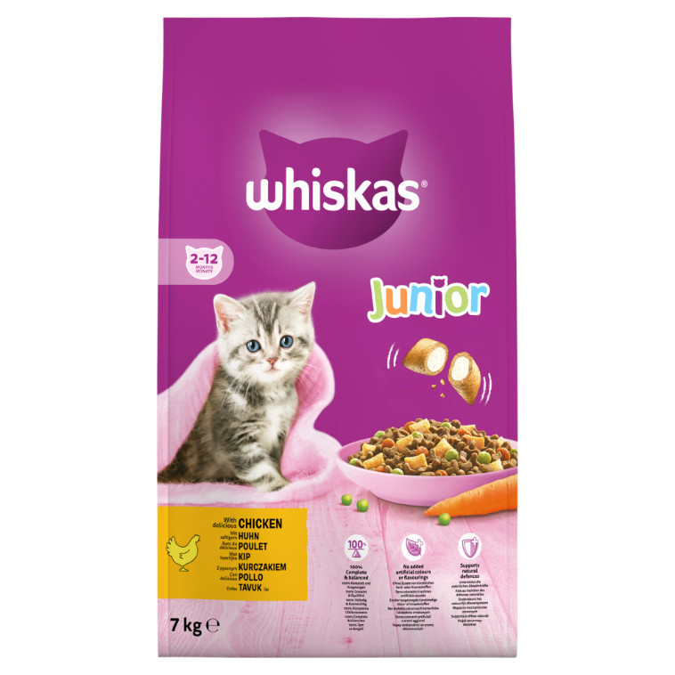 Whiskas Junior med kyckling kattungefoder