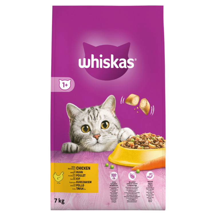 Whiskas Adult 1+ med kyckling kattfoder