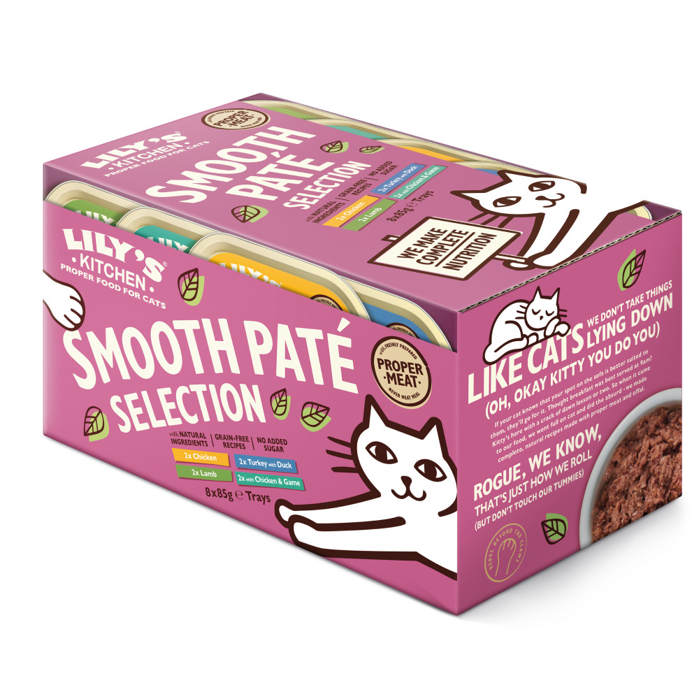 Lily's Kitchen Paté kip, lam, kalkoen met eend, kip met wild natvoer kat