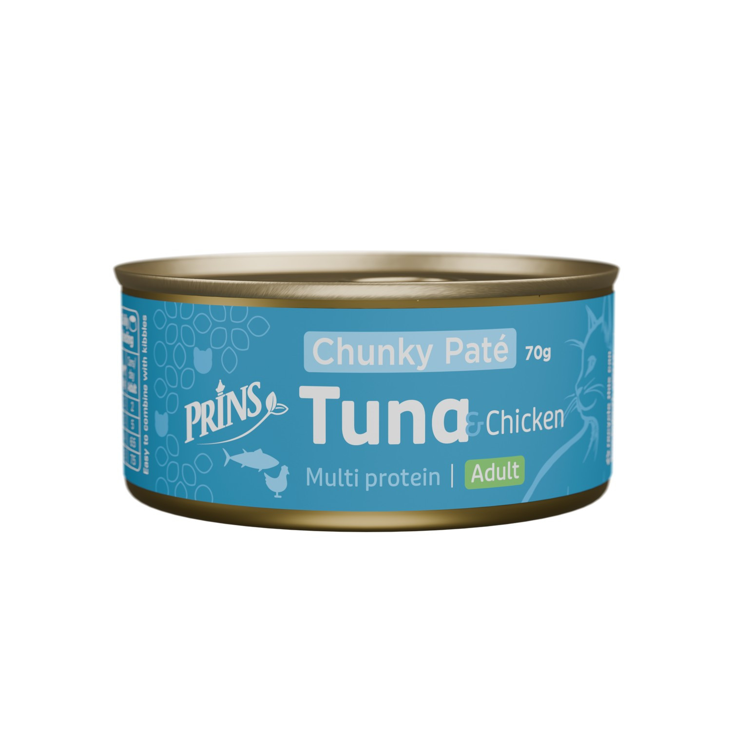 Prins Chunky Paté Adult tonijn met kip natvoer kat