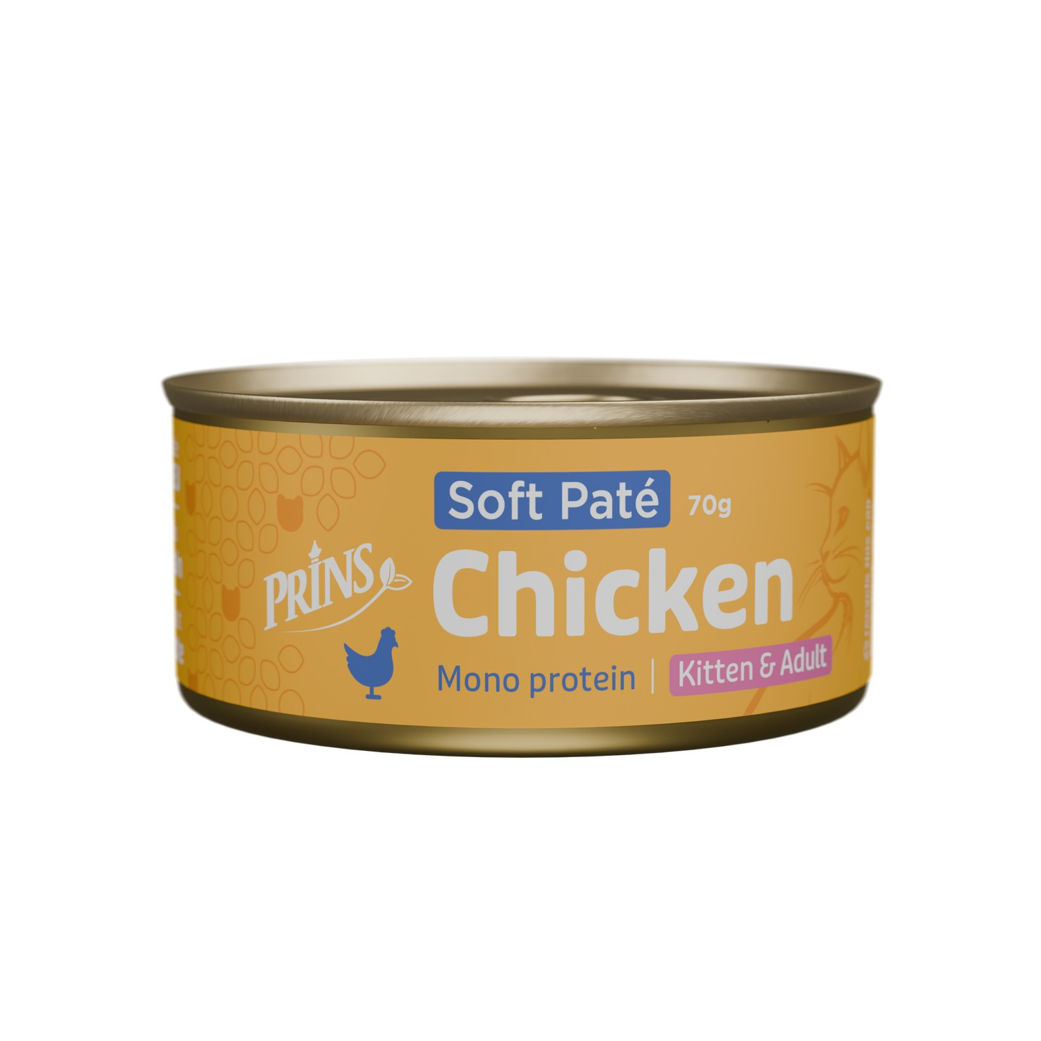 Prins Soft Paté Kitten en Adult kip natvoer kat