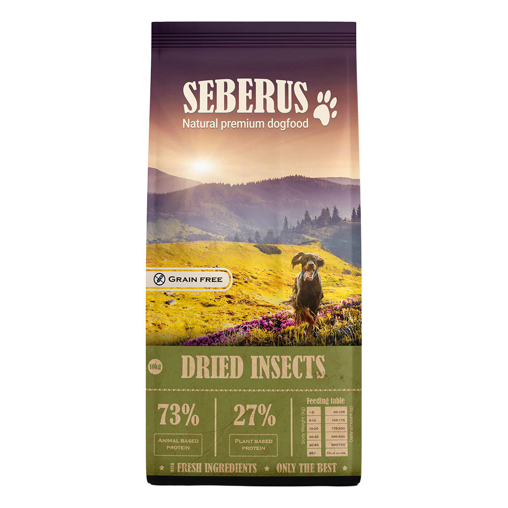 Seberus Dried Insects  –  natuurlijk graanvrij hondenvoer Seberus Dried Insects  –  natuurlijk graanvrij hondenvoer