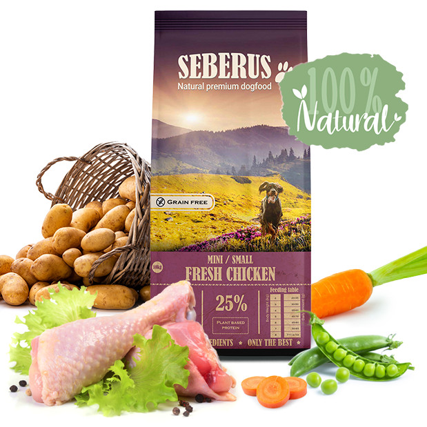 Seberus Mini/Small w/ Fresh Chicken - naturligt spannmålsfritt hundfoder