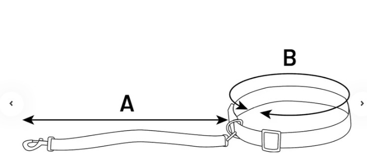 Jogginglijn met heupriem Flitzy zwart/geel (105-175 cm/ 70-160 cm)