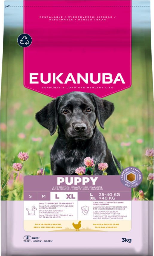 Eukanuba Growing Puppy Large Breed kip hondenvoer Eukanuba Growing Puppy Large Breed kip hondenvoer