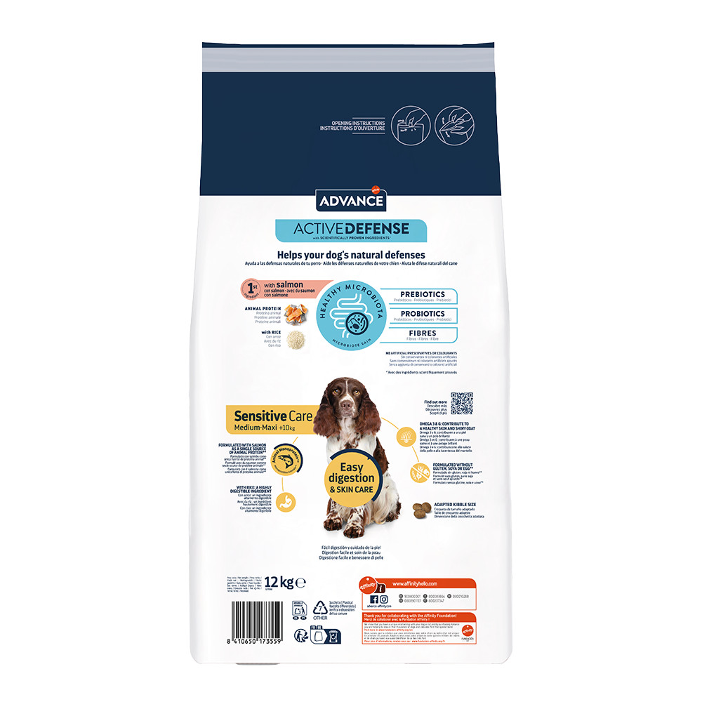Advance Sensitive met zalm en rijst hondenvoer