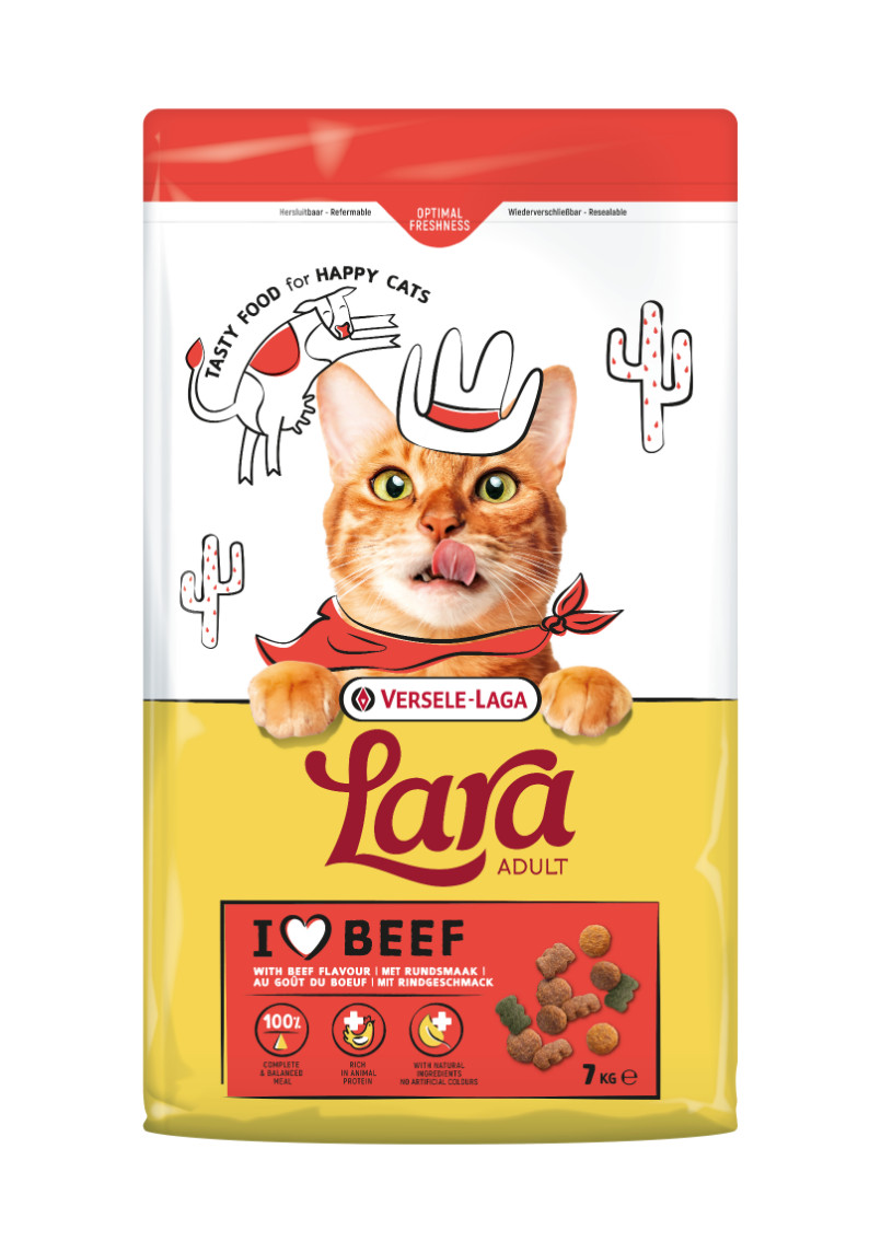 Versele-Laga Lara Adult med smak av nötkött kattfoder