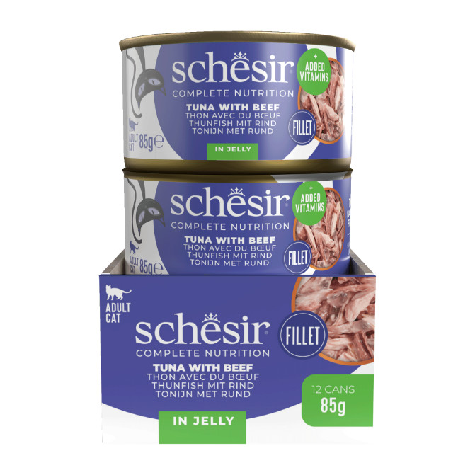 Schesir Tonijn met runderfilet Schesir Tonijn met runderfilet